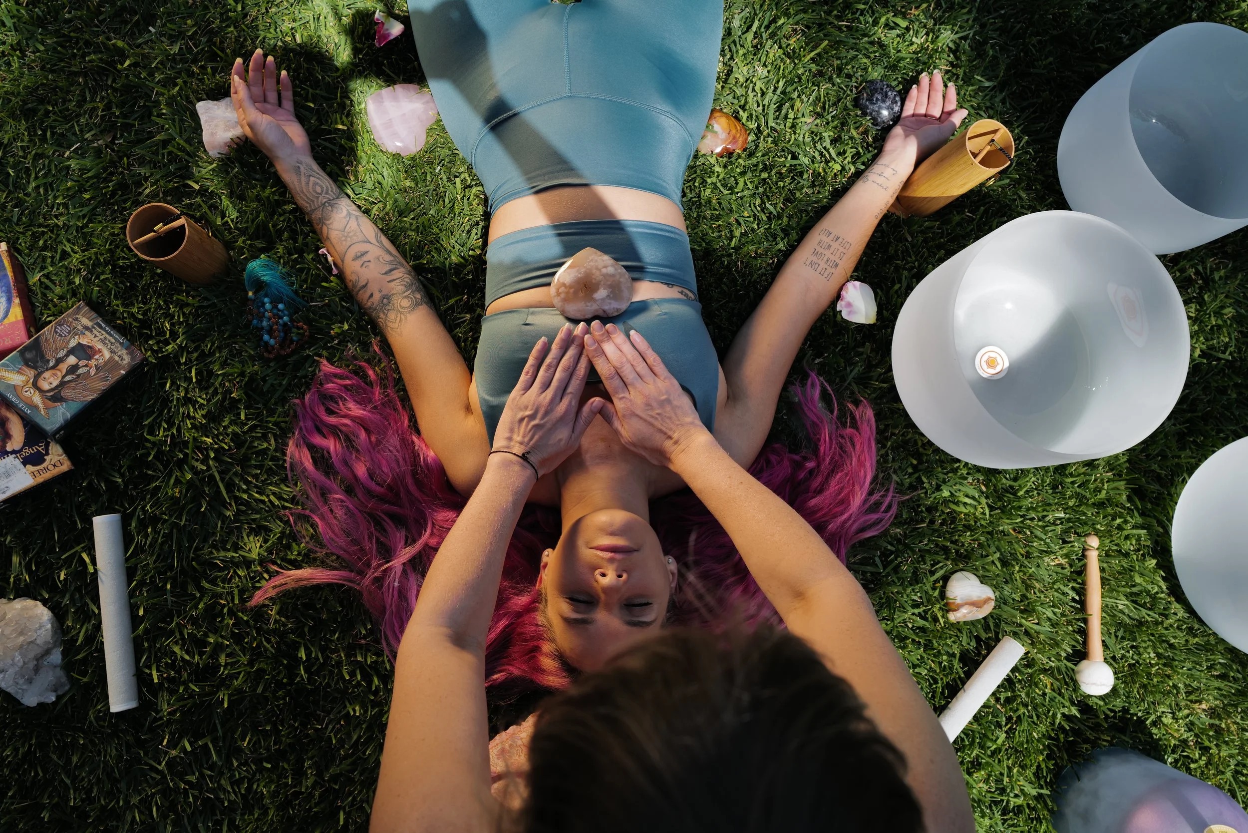Reiki session imagery from Amber's own site